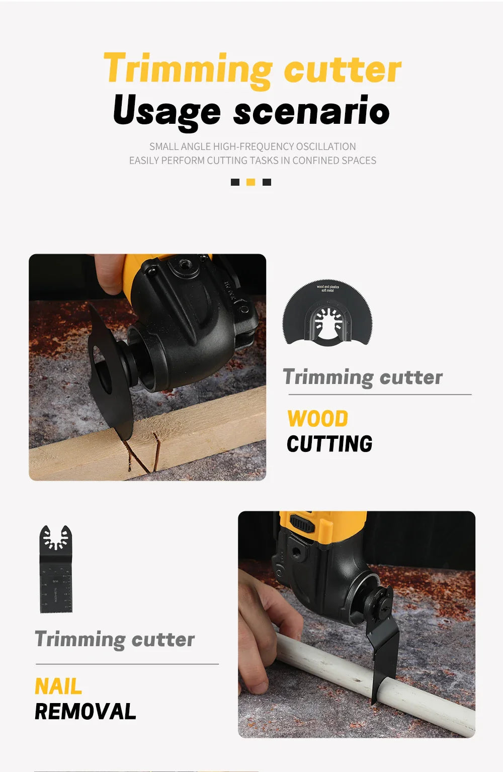 Sculă multifuncțională DEWALT fără perii, cu eliberare rapidă – Mașină electrică reîncărcabilă pentru tăiere și prelucrare de precizie